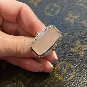 Sterling Silver Rose Quartz Ring